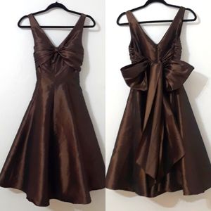 Bill Levkoff Brown formal sleeveless dress Size 6